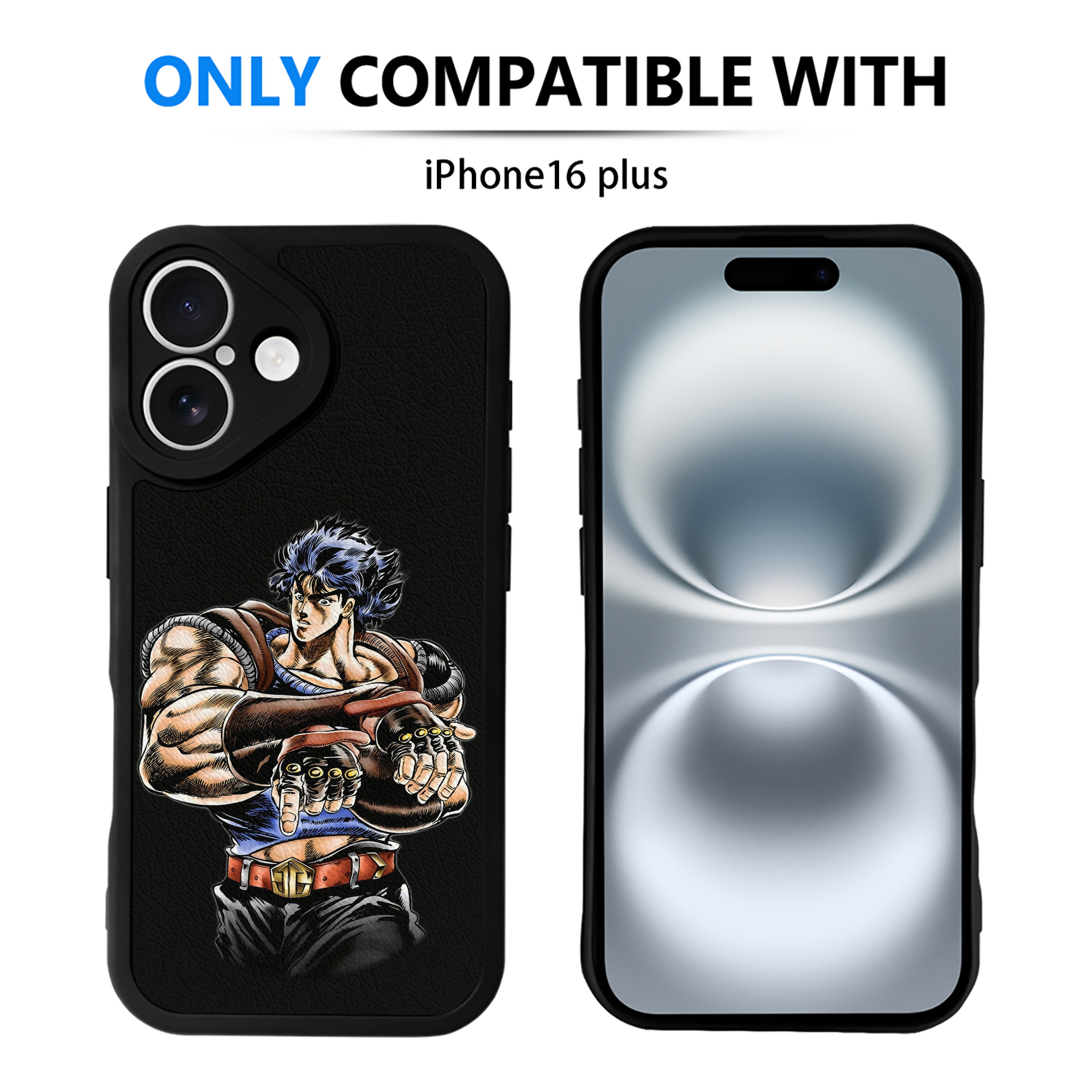 （画像用） ジョジョの奇妙な冒険 /ジョナサン?ジョースター JoJo's Bizarre Adventure Jonathan Joestar 【iPhone 16シリーズ対応】シリコンスマホケース（レザー調） 材質：シリコン